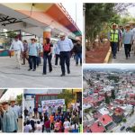 Repavimentan la calle con más baches y destrozada de Ecatepec