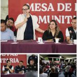 Azucena Cisneros realiza Mesas de Paz Comunitarias nocturnas